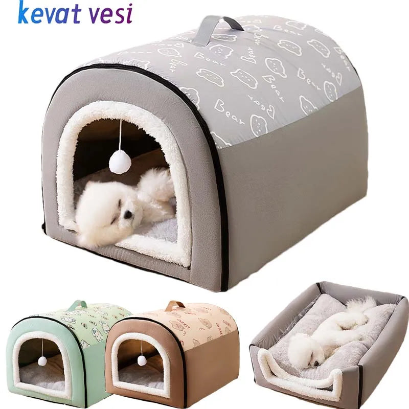SnuggleNest™ Winter Bed 🐾 Ultra-soft, insulated & anti-slip ❄️ Keeps your pet warm all winter long 🐶 Perfect for small & medium dogs & cats