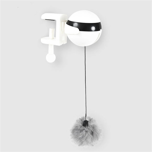 Cativate™ – Automatic Lifting Ball Toy 🎈 Rotates, lifts & teases for endless feline fun! 🐾 USB powered | Motion sensor | Silent motor