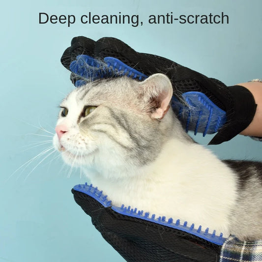 FurPal™ Silicone Grooming Gloves 🐾 Gently removes loose hair while you pet! 🧼 Perfect for bathing & daily grooming ✔ Reusable | Easy to clean | One size fits all