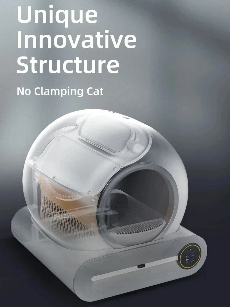 LitterJet™ – Smart Self-Cleaning Litter Box 🐱 65L capacity | App-controlled | Odor-resistant 💩 No more scooping. Ever. 🚀 Space-age tech for modern cat parents