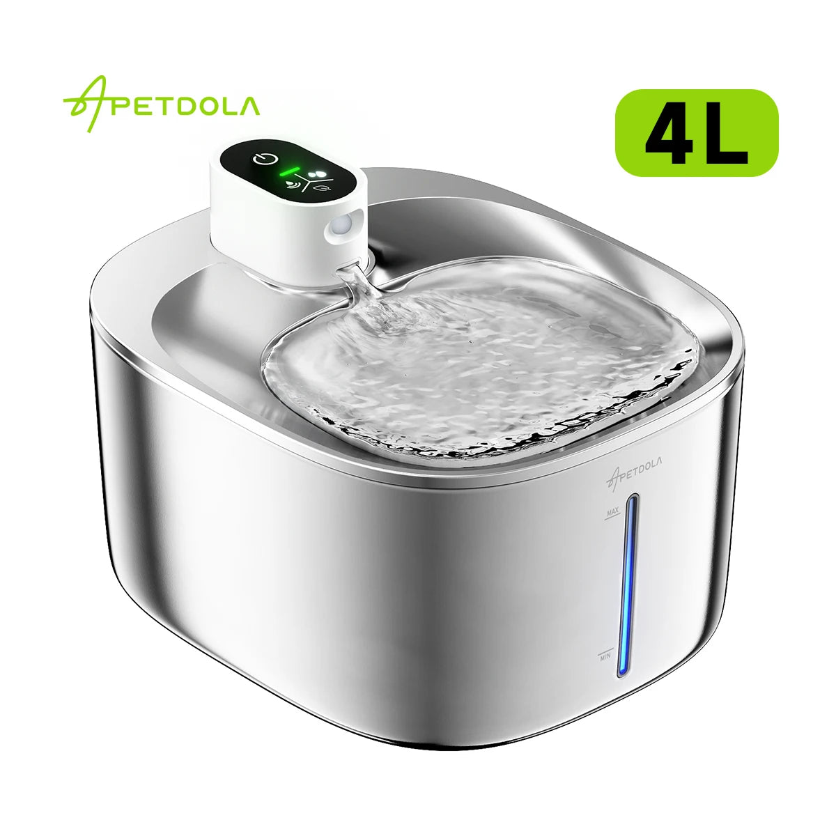 PurraFlow™ 4L Wireless Pet Fountain 🐾 Motion-sensor activated – clean water, only when your pet needs it! 💧 4L capacity | Ultra-quiet | USB powered 😺 Encourages healthy hydration for cats & small dogs