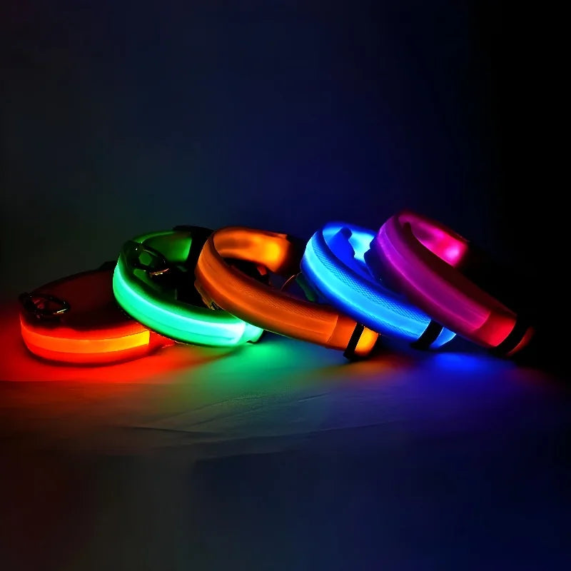 GlowPup™ – LED Safety Collar 🌟 Be seen. Be safe. Be stylish. 🐶 USB rechargeable | Adjustable | Multiple colors 🌙 Perfect for night walks & adventures