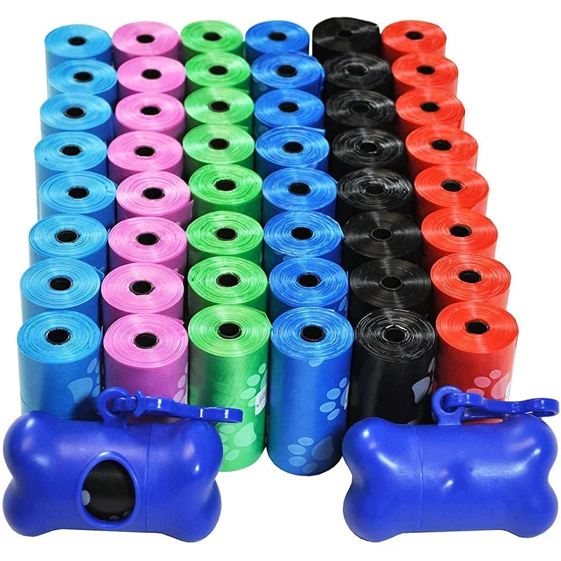 WagBag™ – 120 Leak-Proof Waste Bags 💩 Tough, eco-friendly & easy to use 🐾 Comes with 8 dispensers | Fresh scent options ♻️ Perfect for daily walks & clean neighborhoods