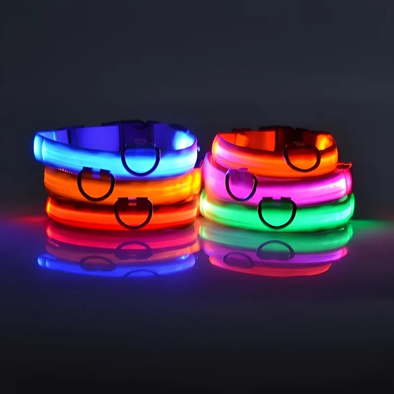 GlowPup™ – LED Safety Collar 🌟 Be seen. Be safe. Be stylish. 🐶 USB rechargeable | Adjustable | Multiple colors 🌙 Perfect for night walks & adventures