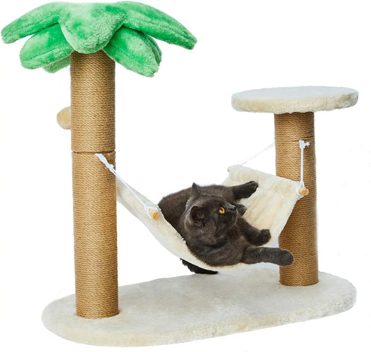 Purradise™ Tree – Cat Scratching Post 🌴 A tropical escape for your feline friend! 😺 Sturdy, stylish & fun to scratch 🐾 Perfect for small cats & kittens