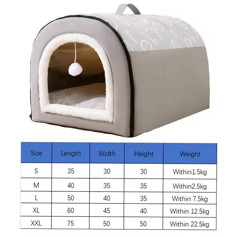 SnuggleNest™ Winter Bed 🐾 Ultra-soft, insulated & anti-slip ❄️ Keeps your pet warm all winter long 🐶 Perfect for small & medium dogs & cats