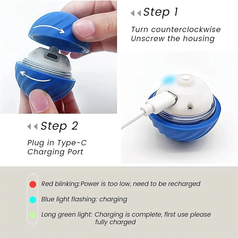 ZoomieBall™ – Smart Interactive Pet Ball 🎾 Auto-moves, bounces & recharges via USB 🐾 Keeps your dog active, even when you're busy 💡 Built-in motion sensor | Soft-touch | Dog-safe