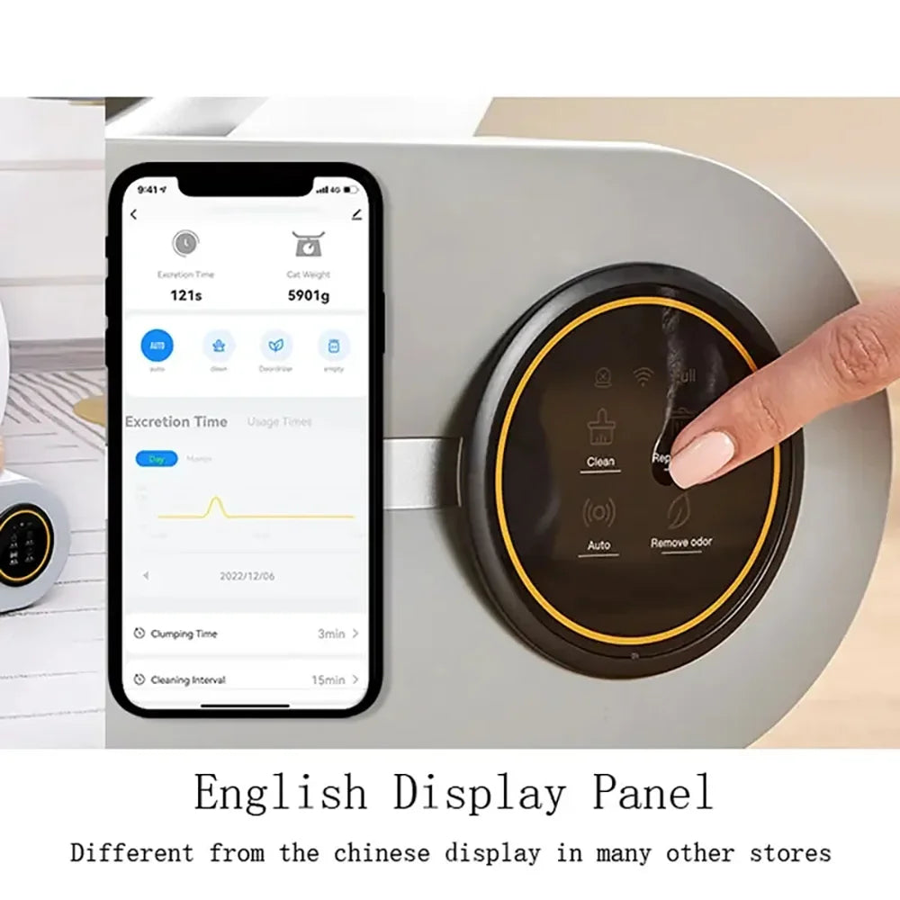 LitterJet™ – Smart Self-Cleaning Litter Box 🐱 65L capacity | App-controlled | Odor-resistant 💩 No more scooping. Ever. 🚀 Space-age tech for modern cat parents