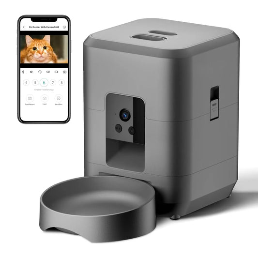 FeedMate™ 2L Smart Feeder 📱 App-controlled feeding. Precise portions. Happy pets. 🐾 For cats & small dogs – built for busy owners!