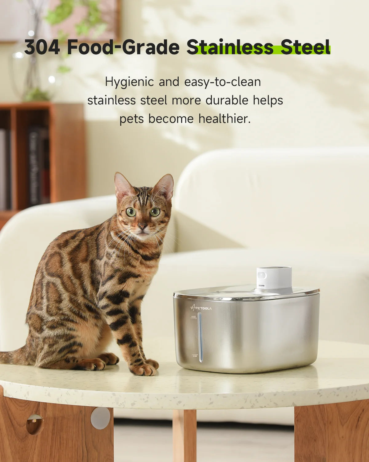 PurraFlow™ 4L Wireless Pet Fountain 🐾 Motion-sensor activated – clean water, only when your pet needs it! 💧 4L capacity | Ultra-quiet | USB powered 😺 Encourages healthy hydration for cats & small dogs